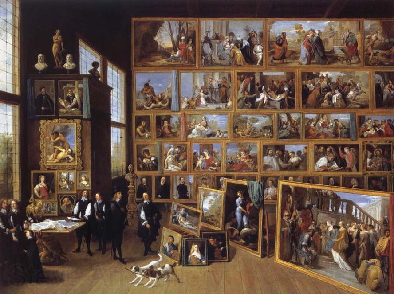 David Teniers Arobduke Leopold Wilhelm in his gallery in Brussels Germany oil painting art